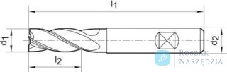 Wiertło kręte DIN340 HSSE TiN,typ GU,1,0mm GÜHRING