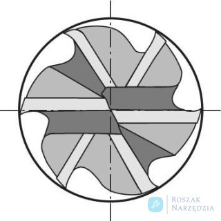 Frez wieloostrzowy, WN,pelnow.FIRE,6-os.6mm b.dlugi,GÜHRING