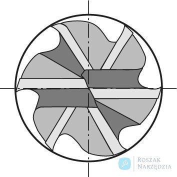 Frez wieloostrzowy, WN,pelnow.FIRE,6-os.6mm b.dlugi,GÜHRING