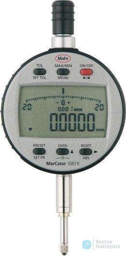 Czujnik zegarowy, cyfrowy MarCator 0,0005/12,5mm 1087R MAHR