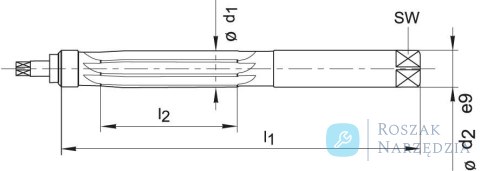 Rozwiertak reczny DIN859 HSS, 5,0mm BECK