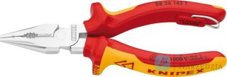 Szczypce uniwersalne  VDE , 145mm, spiczaste, TT, 08 26 145 T, KNIPEX