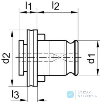 Poglebiacz z czopem prowadzacym HSS, wlk. 2 30mm GFS