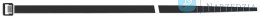 Opaska kablowa z nylonu,kolor czarny 540x7,5mm po 100szt. SapiSelco