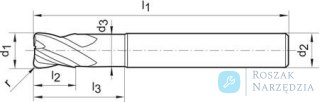 Zestaw pogłębiaczy stożkowych Advanced DIN 335, kształt C, 90,  szlifowane CBN 6,3-20,5mm EXACT