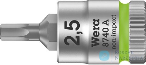 Nasadka wktetakowa 1/4"d.śrub z gniaz.6-kat.2,5x28mm Wera