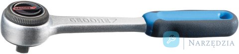 Grzechotka dwukierunkowa 1/4",, 129mm, 72-zęby, GEDORE