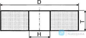 Sciernica tarczowa, korund zwykly 200x32x32/20mm K36 Müller