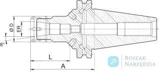 Czop prowadzacy, chłodzenie wewnetrzne, wielkosc 2, 23mm GFS