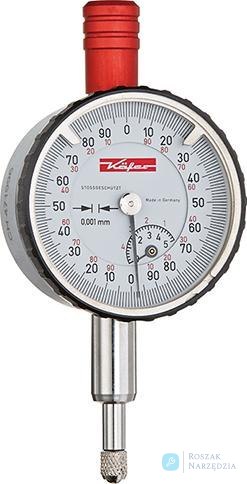 Czujnik zegarowy,precyzyjny  KM1000/5 S D40mm KÄFER