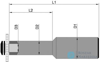 Uchwyt tarczy pilarskiej DIN1835, ksztalt B 80x22mm TSCHORN