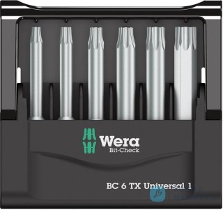 Zestaw bitów Bit-check 6 TX (TORX) Universal 1 Wera