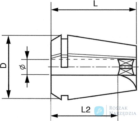 Poglebiacz z czopem prowadzacym HSS, wlk. 1 27mm GFS