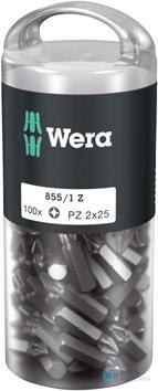 Bit 1/4"DIN3126E6,3 PZ2x25mm opakowanie. 100szt. Wera