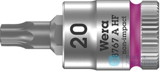 Nasadka wktetakowa z funkcja przytrzym. 1/4"do śrub z lbemTORX 20x28mm Wera