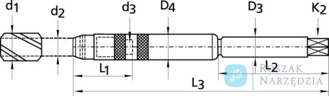 Wiertło kręte DIN338GU HSSE  TiN, typ GU 6,60mm GÜHRING