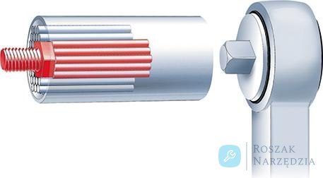 Klucz chwytakowy z nasadką 3/8" Gripper 7-19mm Wiha