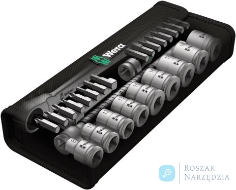 Zestaw koncowek wymiennych klucza nasadowego 1/2" ZYKLOP push, 28-cz. Wera