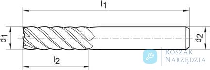 Frez trzpieniowy pełnowęglikowy SuperLine 6-ostrzy 10mm GÜHRING