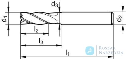 Frez trzpieniowy WN chwyt HA,3-ostrz.,8mm pelnoweglikowy,GÜHRING Frez trzpieniowy WN chwyt HA,3-ostrz.,8mm pelnoweglikowy,GÜHRING