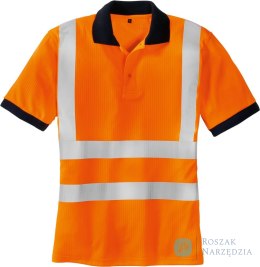 Koszulka polo odblaskowa, fluorescencyjny pomarańczowy, rozmiar 2XL
