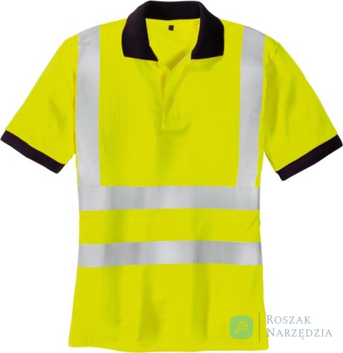 Koszulka polo odblaskowa, fluorescencyjny żółty, rozmiar 3XL