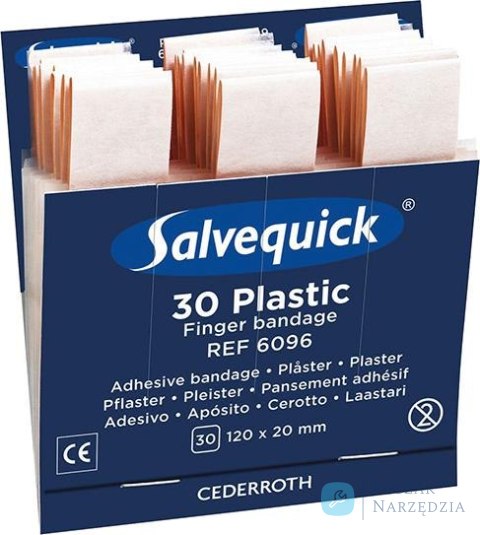 Salvequick Refill wodoodporny opatrunek na palce 30szt.