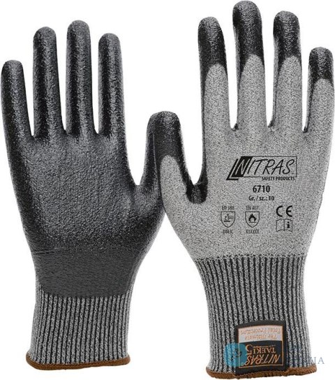 Rękawice chroniące przed przecięciem Taeki5, powlekana nitrylem rozmiar 10