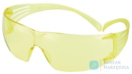 Okulary Secure Fit 203, AS, AF, UV, PC, żółte, oprawka żółta