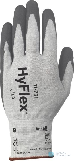 Rękawice antyprzecięciowe HyFlex 11-731, rozmiar 8 Ansell