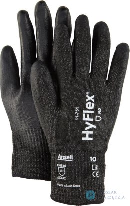 Rękawice antyprzecięciowe HyFlex 11-751, rozmiar 11 Ansell