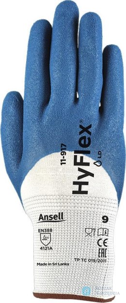 Rękawice montażowe HyFlex 11-917, rozmiar 10 Ansell (12 par)