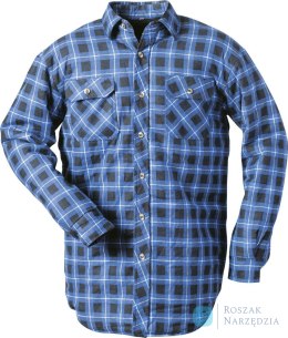 Koszula termiczna, roz. 3XL, w niebieską kratę