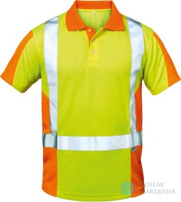 Koszulka polo Zwolle, rozmiar S, żółty/pomarańczowy