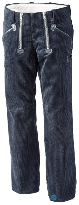 Spodnie cechowe PAUL, Trenkercord, czarne, rozmiar 48