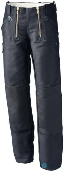 Spodnie gildiowe KLAUS, skręcane, czarne, rozmiar 46