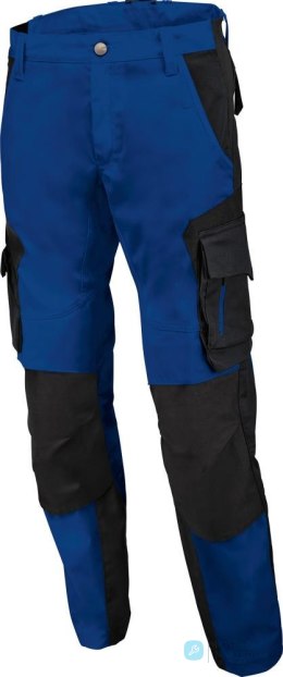 Spodnie robocze FLORIAN, niebiesko-czarne, rozmiar 48