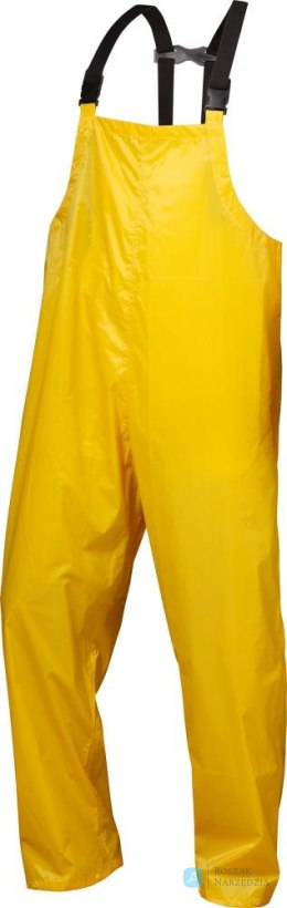 Spodnie przeciwdeszczowe nylon/winyl, rozmiar 2XL, żółte