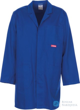 Profesjonalny płaszcz, 100% bawełna, 290g/m², rozmiar 48, niebieski królewski