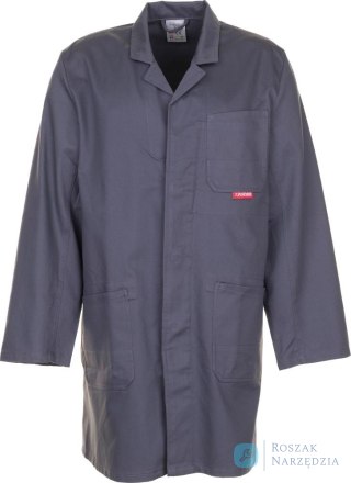 Profesjonalny płaszcz, 100% bawełna, 290g/m², rozmiar 58, szary