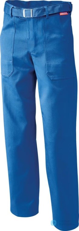 Spodnie z paskiem w talii, 100% bawełna, 290 g/m², rozmiar 48, niebieski królewski