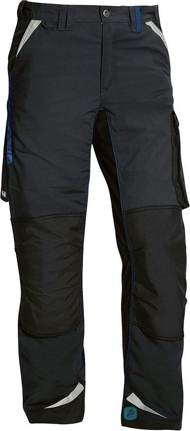 B- spodnie Flexolution roz. 60, czarne/niebieskie