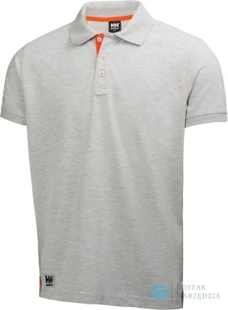 Koszulka polo Oxford, rozmiar 2XL, szaro-motylkowa