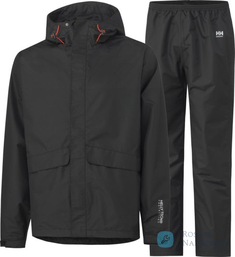 Zestaw przeciwdeszczowy Manchester rozmiar L, czarny Helly Hansen