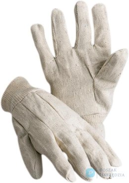Rękawice twillowe Wuchow, białe, rozmiar męski linia uniwersalna