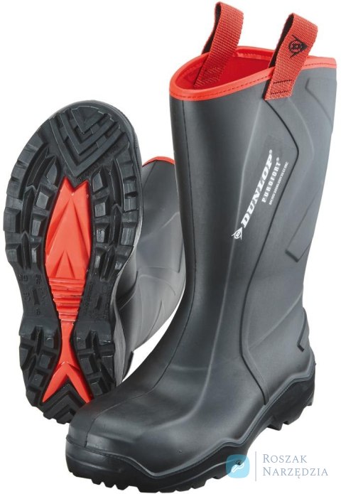 Buty Dunlop Purofort+ Rugged, rozmiar 49/50, czarne