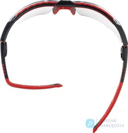 Okulary AVATAR, I/O, czarne/czerwone zauszniki