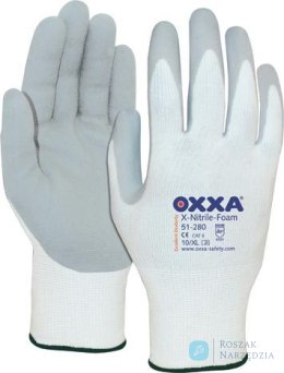 Rękawice X-Nitrile- Foam, rozmiar 10, biały/szary