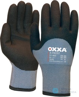 Rękawice Oxxa X-Frost, rozmiar 9, szary/czarny (12 par)