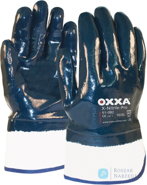 Rękawice Oxxa X-Nitrile- Pro, mankiety otwarte, rozmiar 10